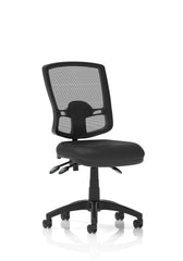 Eclipse Plus 3 Deluxe Mesh Back Chair Black with Soft Bonded Leather Seat KC0425 DD