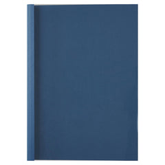 GBC Thermal Binding Cover A4 1.5mm Clear PVC Front Royal Blue Leathergrain Back (Pack 100) - IB451003