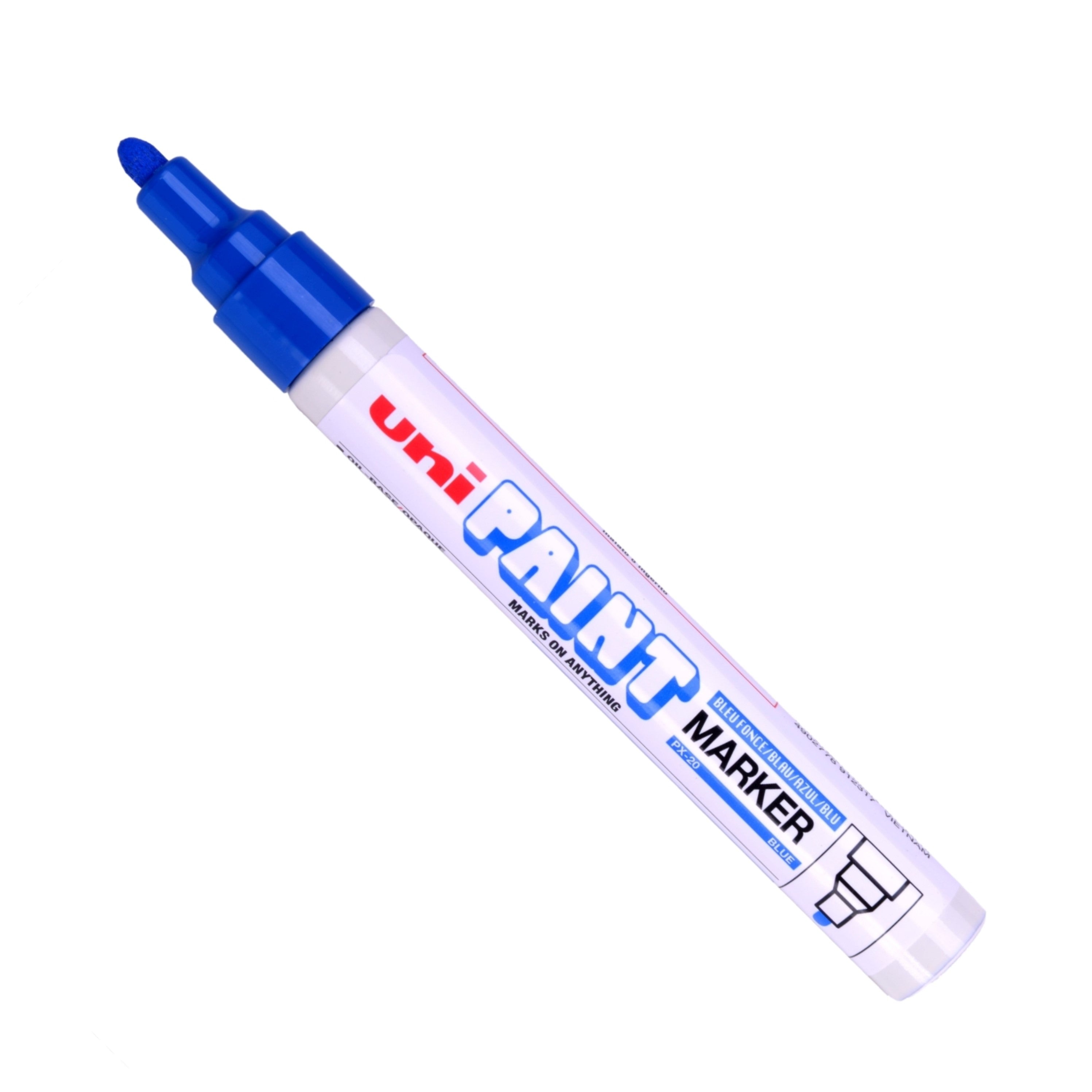 uni PX-20 Paint Marker Medium Bullet Tip 1.8-2.2mm Blue (Pack 12) - 545558000