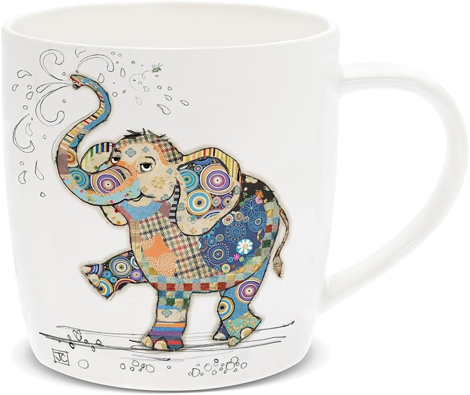 Lesser & Pavey British-designed barrel coffee mug with detailed craftsmanship and classic mug shape for everyday use.