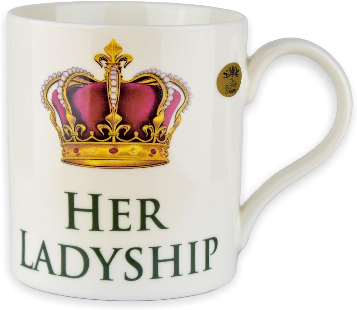 Lesser & Pavey Her Ladyship fine china mug with elegant floral design, ceramic drinkware for tea or coffee.