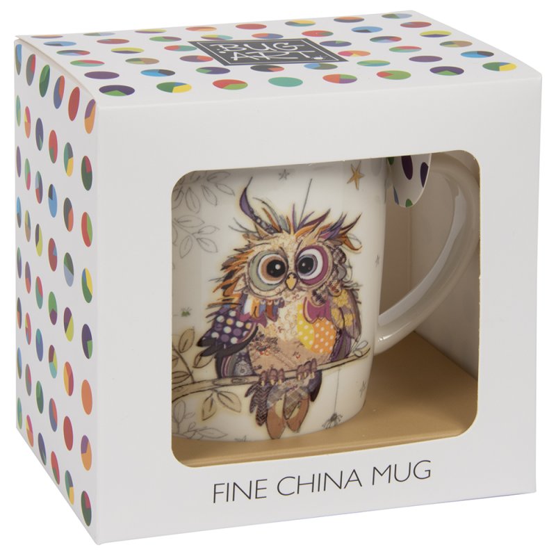 Lesser & Pavey Otto Owl ceramic mug with a cute owl design, perfect for coffee or tea at home or office.