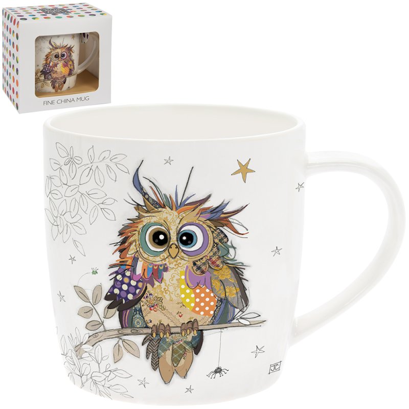 Otto Owl ceramic mug by Lesser & Pavey featuring a cute owl design, perfect for coffee at home or in the office.