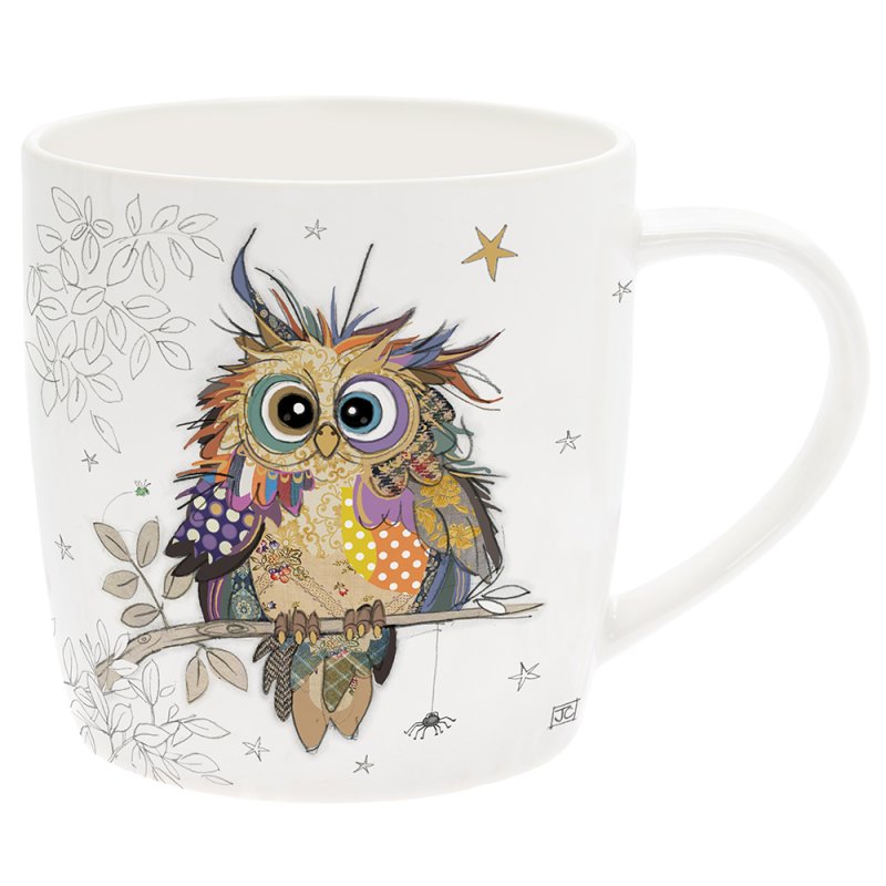 Otto Owl ceramic mug by Lesser & Pavey featuring a cute owl design, perfect for coffee or tea at home or in the office.
