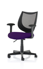 Camden Black Mesh Chair in Tansy Purple KCUP1521 DD