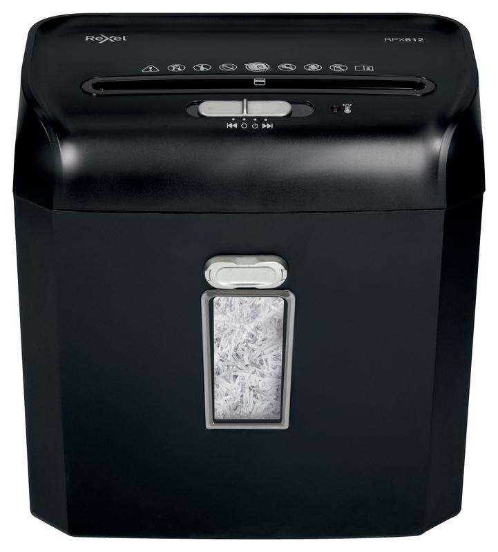 Rexel Promax QS RPX612 Cross Cut Shredder 12 Litre 6 Sheet Black 2104579