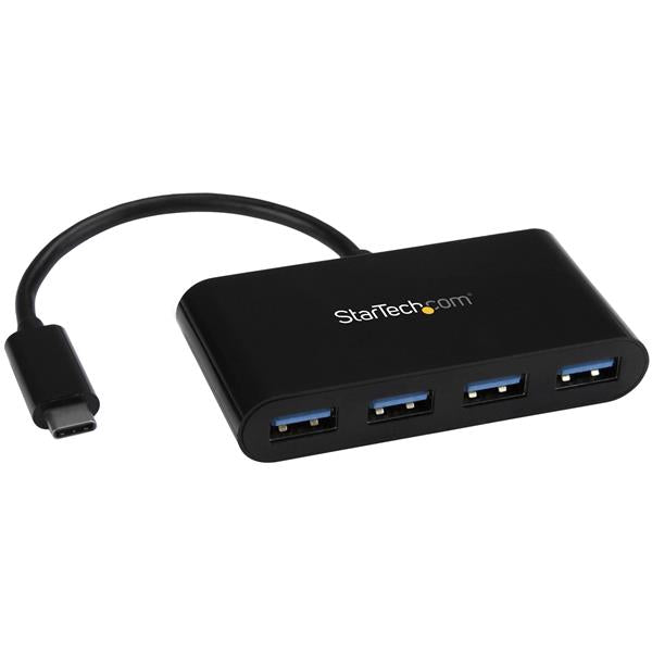 StarTech.com 4 Port USB 3.0 Hub USB C to 4x USB A