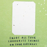 Contemporary Garden Design with Seeded Paper Insert Birthday Card