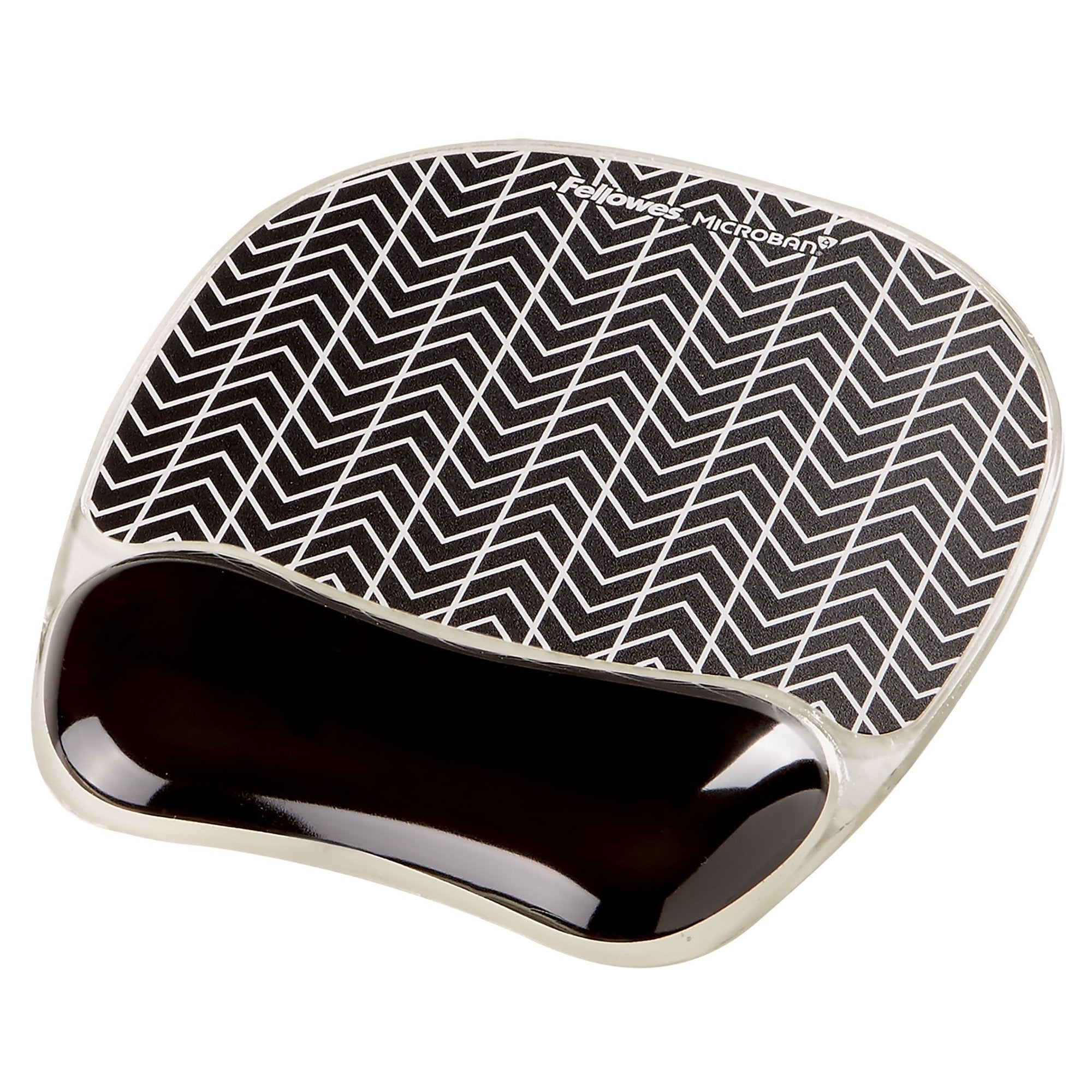 Fellowes Gel Mouse Pad with Microban Protection Chevron 9653401