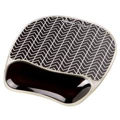 Fellowes Gel Mouse Pad with Microban Protection Chevron 9653401