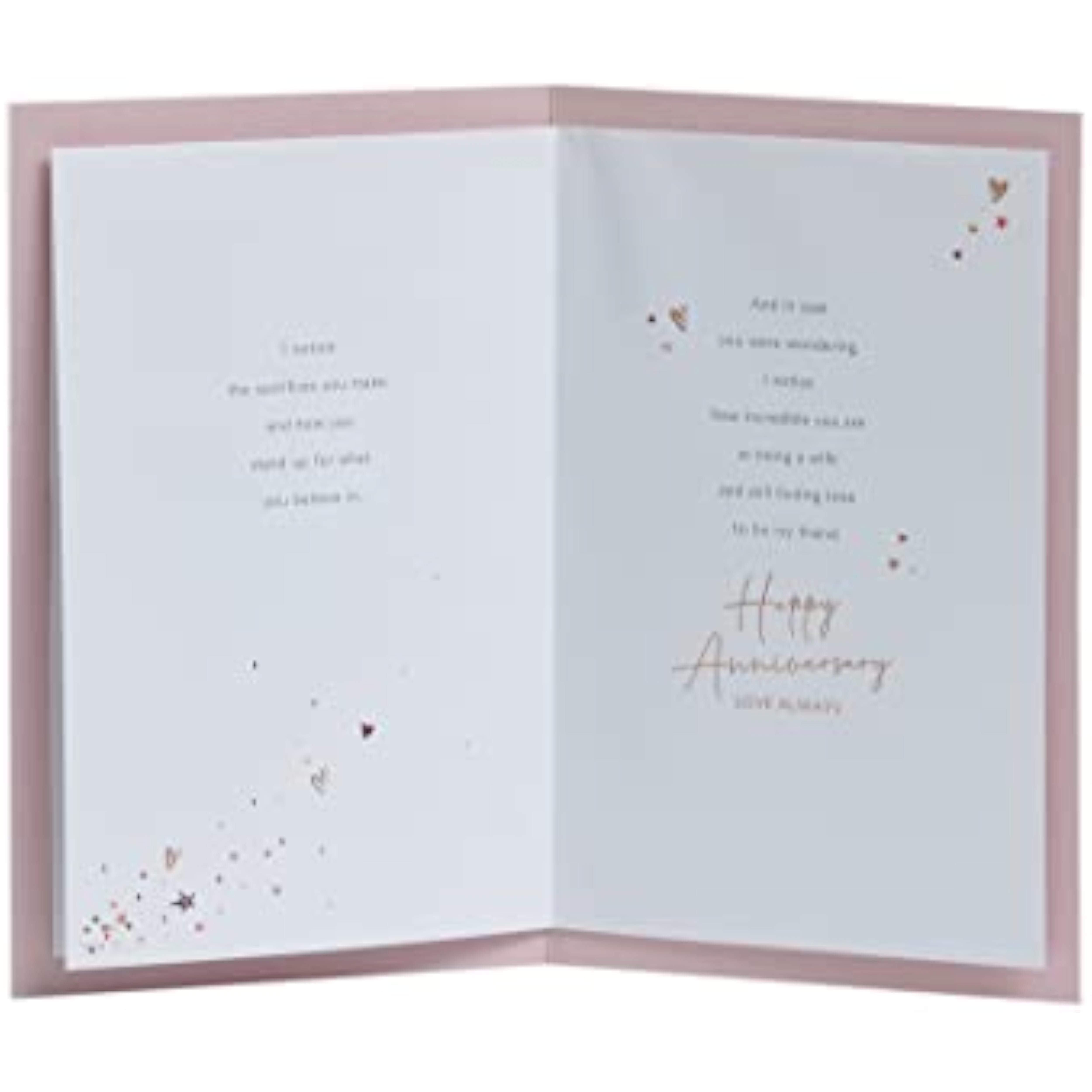 Red Hearts Design Wife Anniversary Card