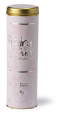 Lily-Flame Fairy Dust Reed Diffuser for home fragrance, featuring elegant glass bottle and reed sticks with floral accents.