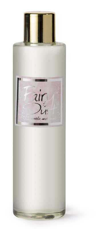 Lily-Flame Fairy Dust Reed Diffuser Refill showing the packaging and reed diffuser for home fragrance.