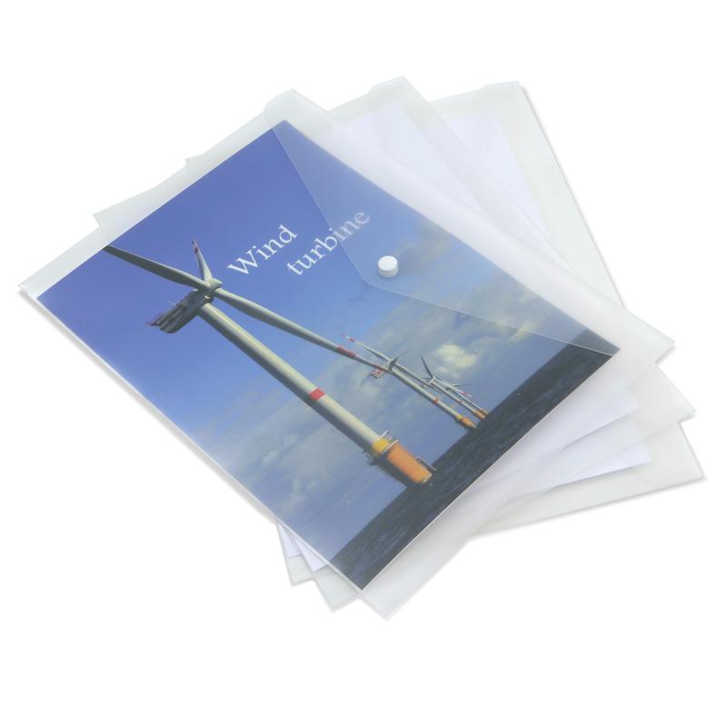 Rapesco Eco Popper Wallet A4 Clear (Pack 5) - 1040