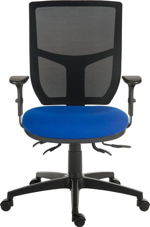 Ergo Comfort Mesh Back Ergonomic Operator Office Chair with Arms Blue - 9500MESH-BLU/0270 DD