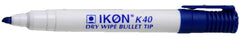 ValueX Whiteboard Marker Bullet Tip 2mm Line Blue (Pack 10) - K40-03