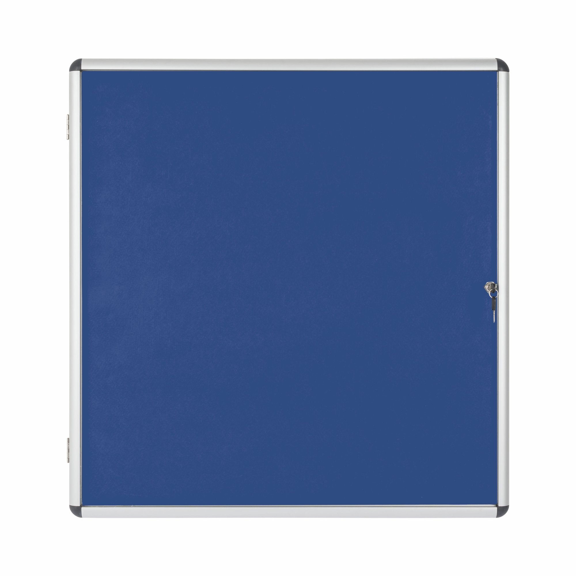 Bi-Office Enclore Blue Felt Lockable Noticeboard Display Case 12 x A4 940x981mm - VT660107150 DD