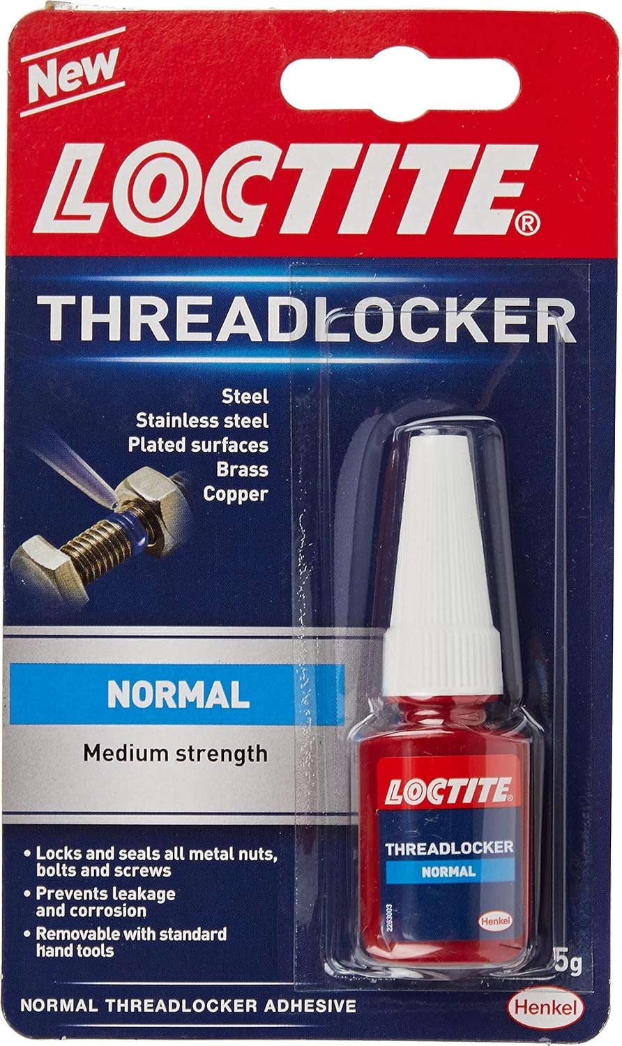 Loctite Thread Locker 5g container, adhesive sealant for locking and securing threaded fasteners.