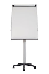 Bi-Office Earth-it Mobile Flipchart Easel Magnetic 700x1000mm Silver - EA4876995 DD