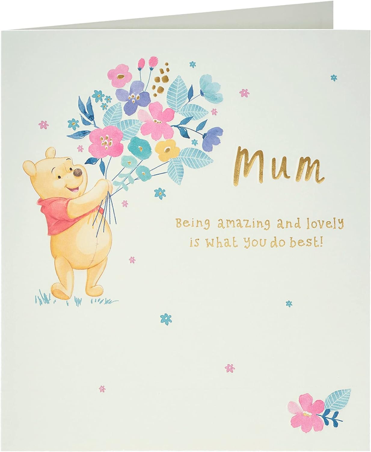Disney Winnie The Pooh Mum Birthday Card