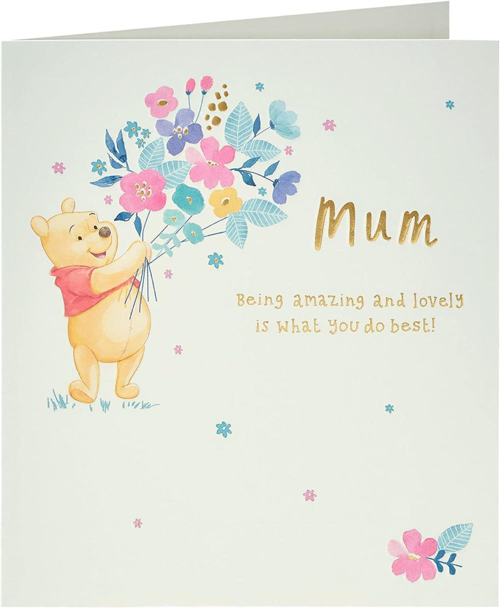 Disney Winnie The Pooh Mum Birthday Card