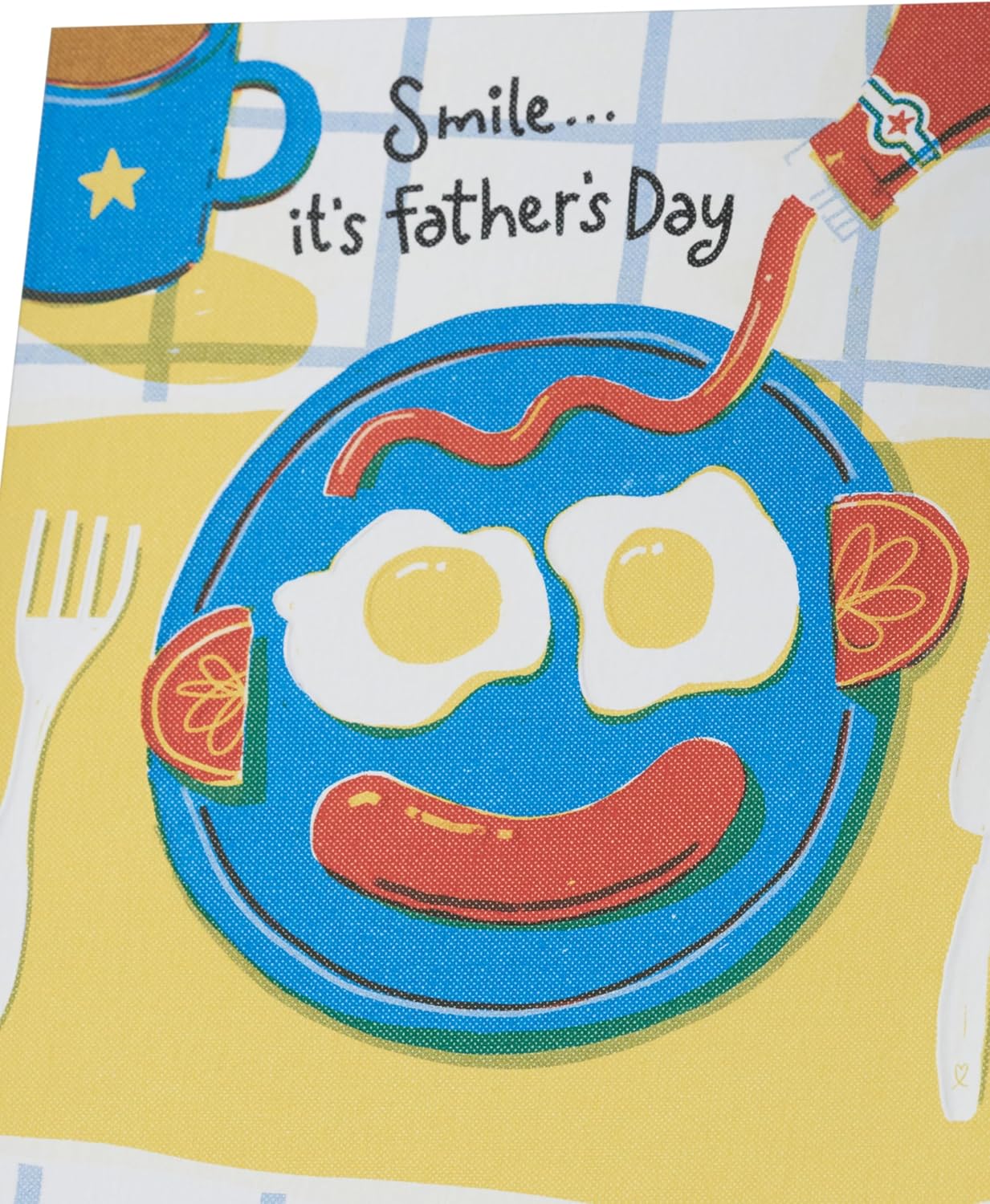 UK Greetings Father's Day Card for Him - Funny Breakfast Design