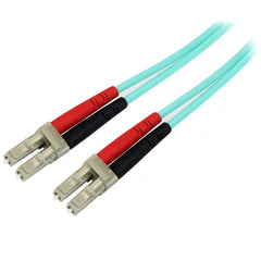 StarTech.com 5m Aqua Multimode 50/125 OM4 Duplex Multimode Fibre Optic Cable