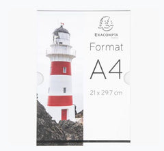 Exacompta Wall Sign Holder A4 Portrait Office Clear Acrylic 84858HD