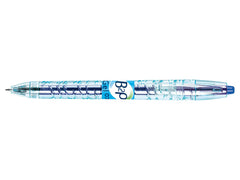 Pilot Begreen B2P Retractable Gel Rollerball Pen Recycled 0.7mm Tip 0.39mm Line Blue (Pack 10) - 54101003