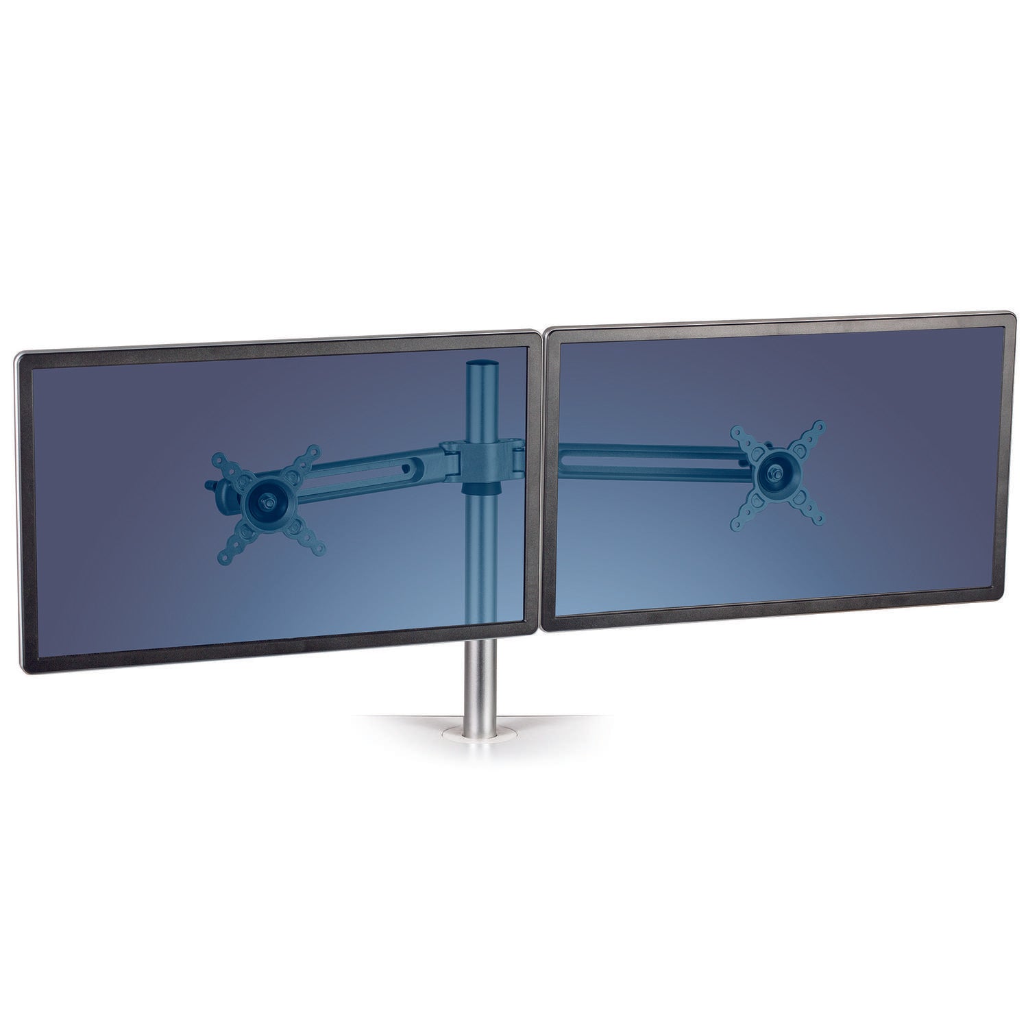 Fellowes Lotus Dual Monitor Arm Kit Silver 8042901