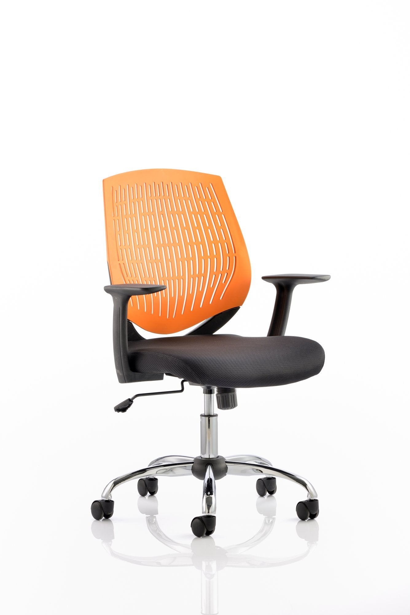 Dura Medium Back Task Operator Office Chair With Arms Orange Back/Black Airmesh Seat - OP000019 DD