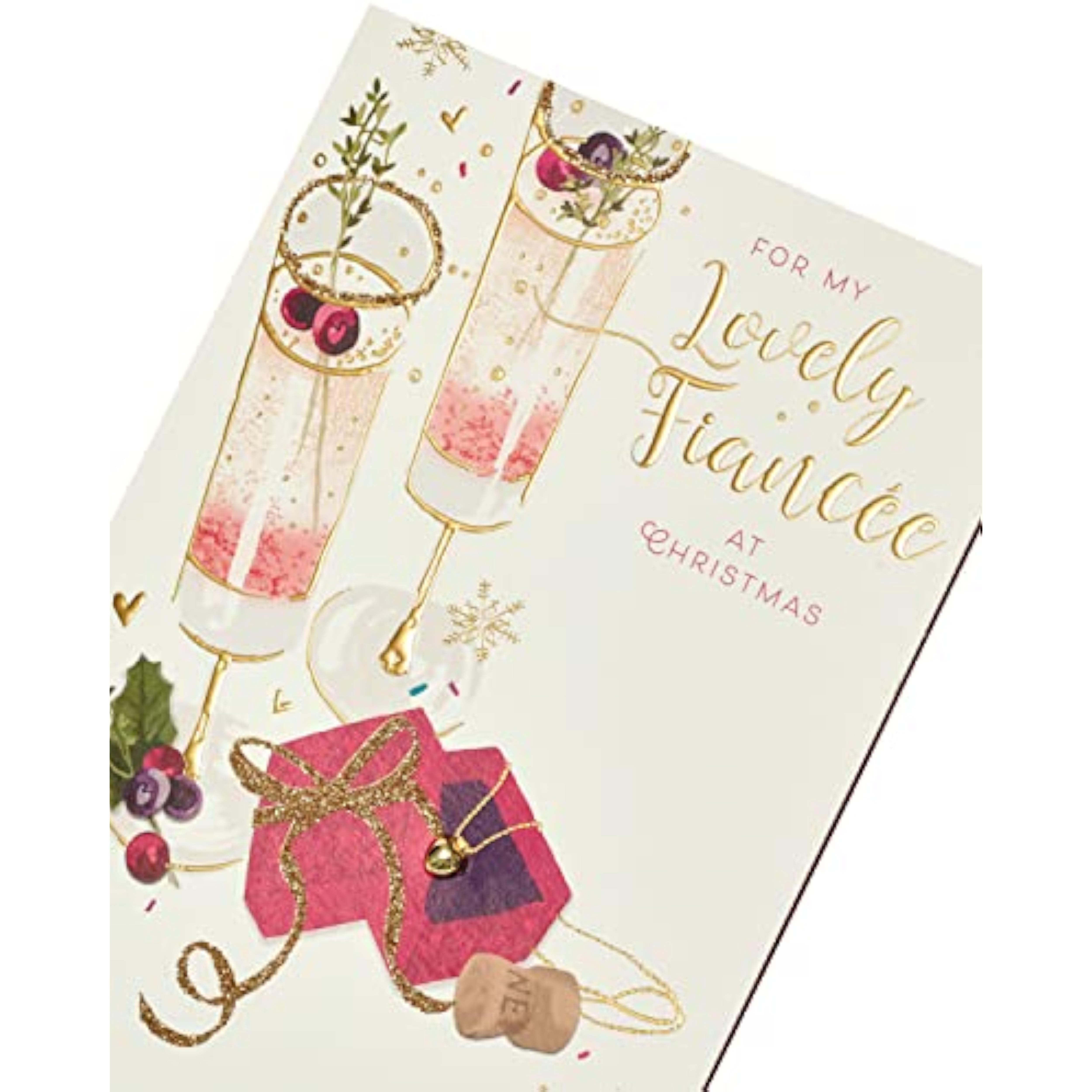 Fianc�e Christmas Card for Her - Christmas Card for Fianc�e - Christmas Card for Her - from Fianc� Christmas Card