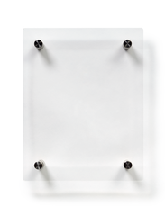 Deflecto A5 Wall Mounted Acrylic Poster Holder Literature Display Sign Holder Crystal Clear - AA5PH1