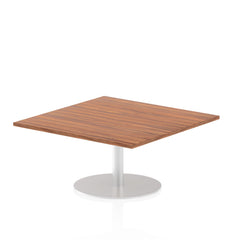 Dynamic Italia 1000mm Poseur Square Table Walnut Top 475mm High Leg ITL0347 DD