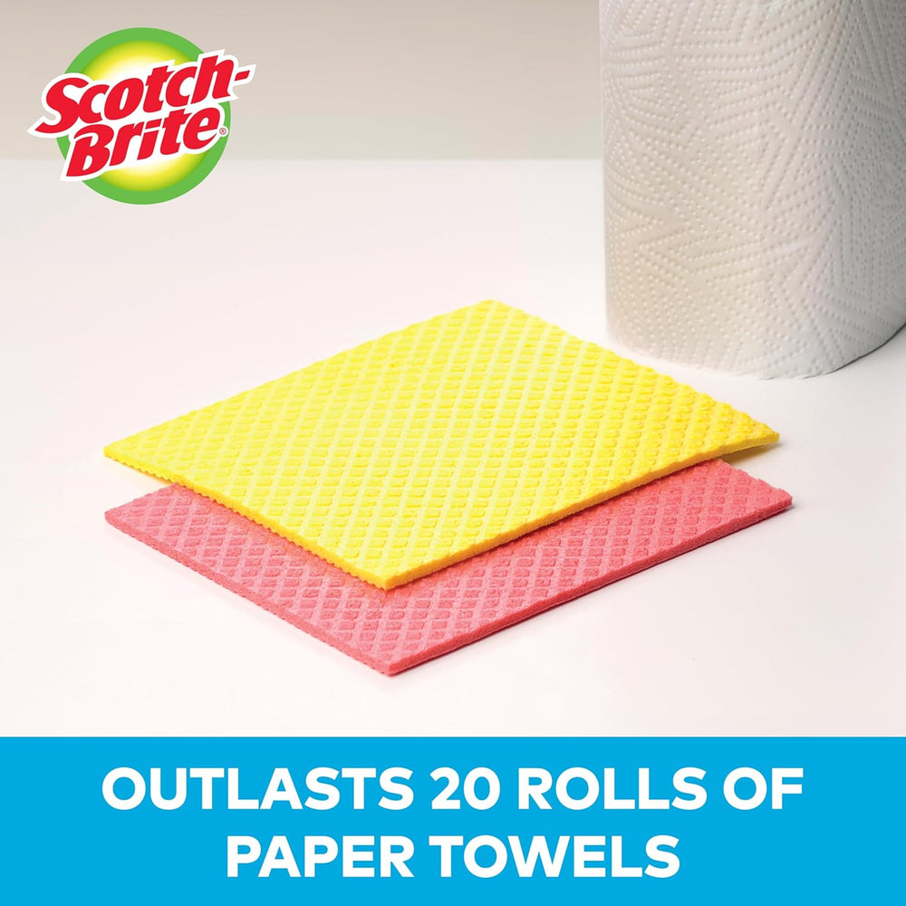 M N Wholesale Scotch cleaning cloth sponge showing soft, absorbent surface for kitchen and household cleaning tasks.