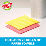 M N Wholesale Scotch cleaning cloth sponge showing soft, absorbent surface for kitchen and household cleaning tasks.