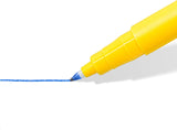 M N Wholesale Staedtler Noris handwriting pens in blue, pack of 4, featuring a comfortable grip and smooth ink flow.