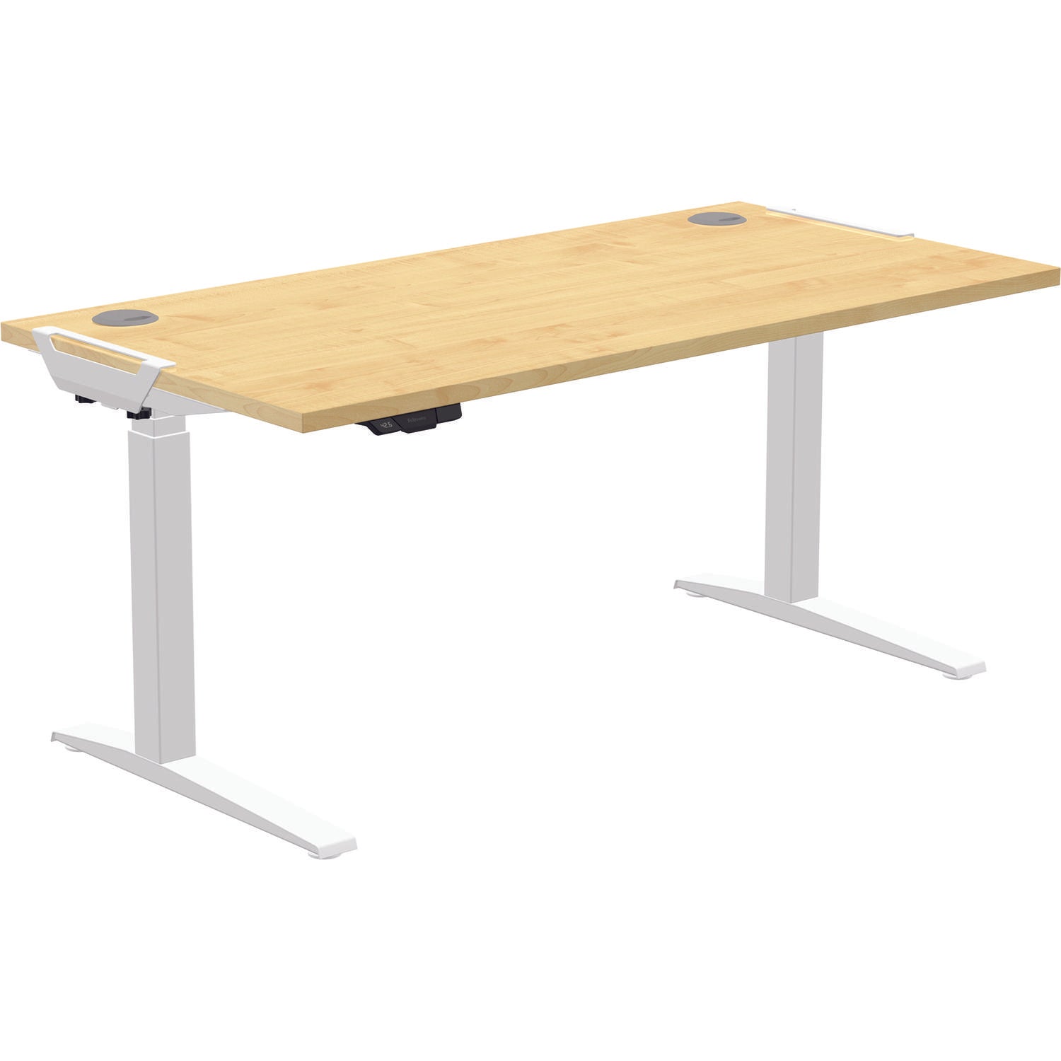 Fellowes Levado Height Adjustable Desk Maple 1400mm 9709301
