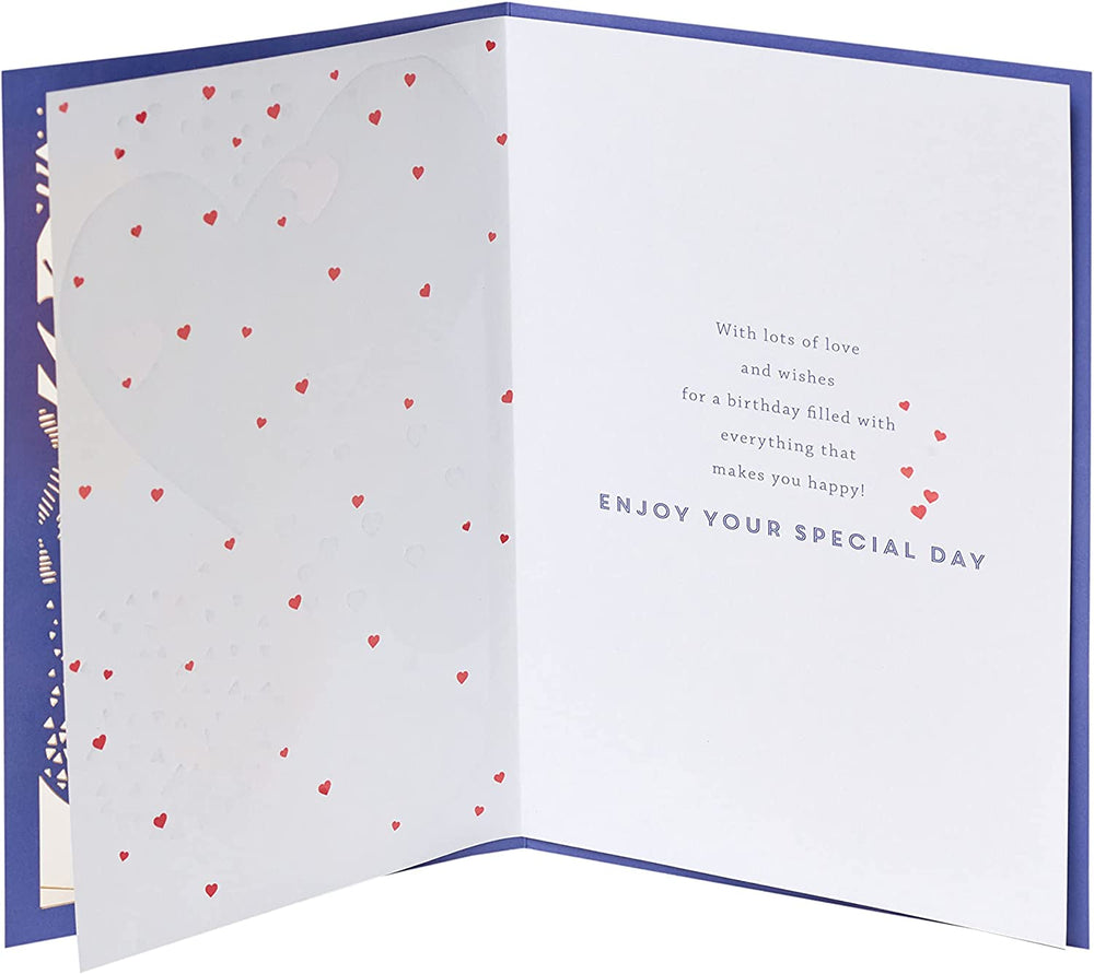 Contemporary Design Husband Birthday Card