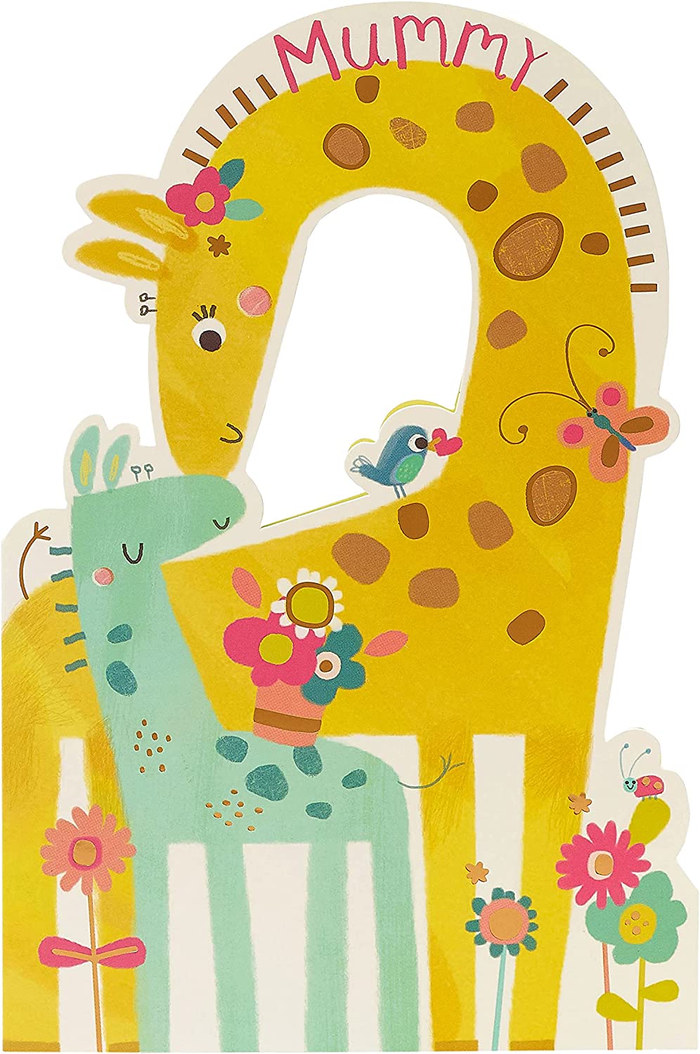 Cute Giraffe Design Mother's Day Card