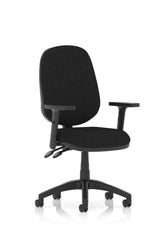 Eclipse Plus II Chair Black Adjustable Arms KC0027 DD