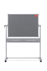 Nobo Mobile Combination Grey Felt/Magnetic Whiteboard Aluminium Frame 900x1200mm 1901043 DD