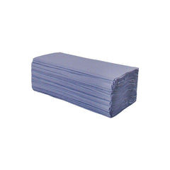 ValueX Hand Towel V-Fold 1 Ply 300 Sheets Per Sleeve Blue Case 3600 (Pack 12 x 300) 1104071