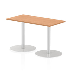 Dynamic Italia 1200 x 600mm Poseur Rectangular Table Oak Top 725mm High Leg ITL0236 DD