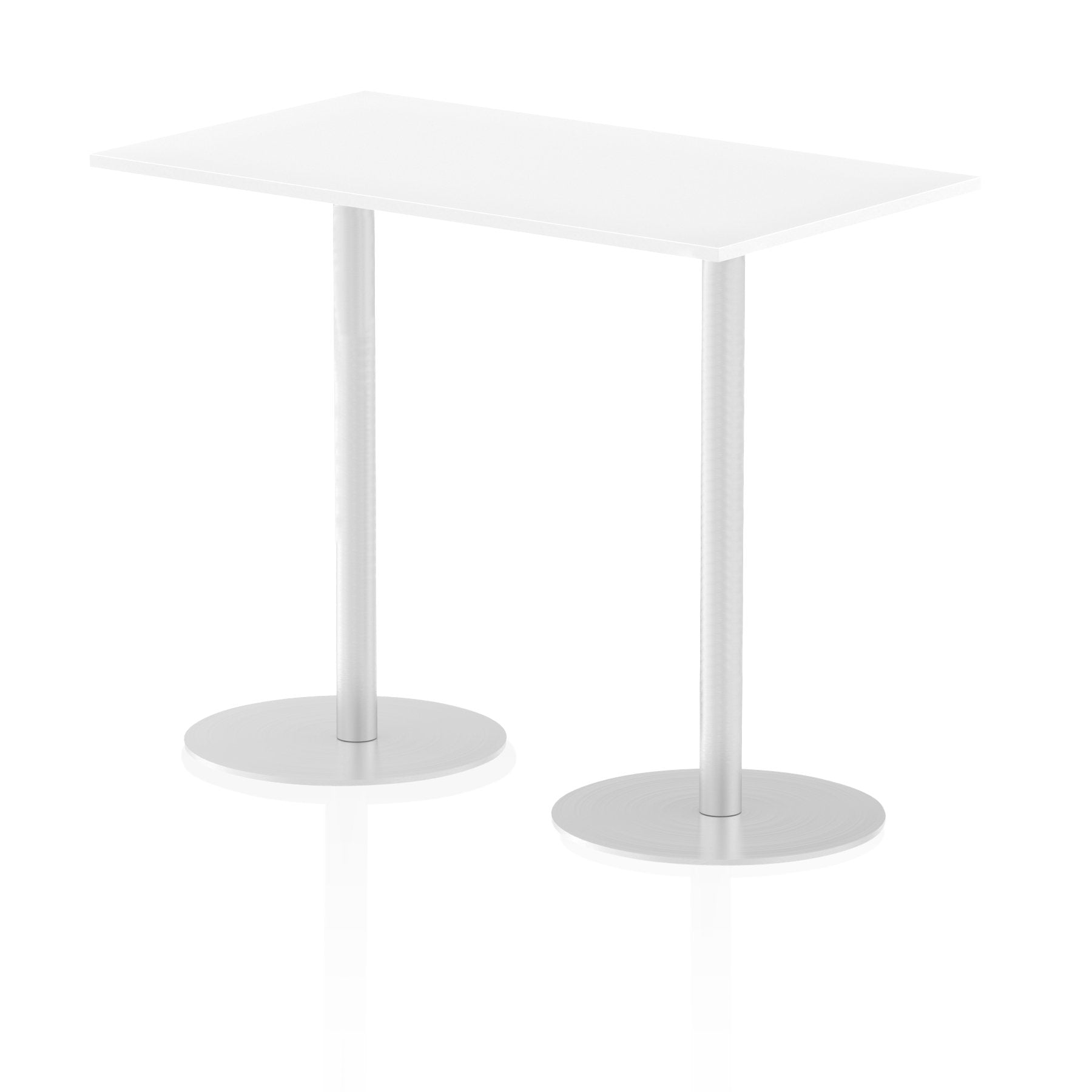 Dynamic Italia 1400 x 800mm Poseur Rectangular Table White Top 1145mm High Leg ITL0276 DD