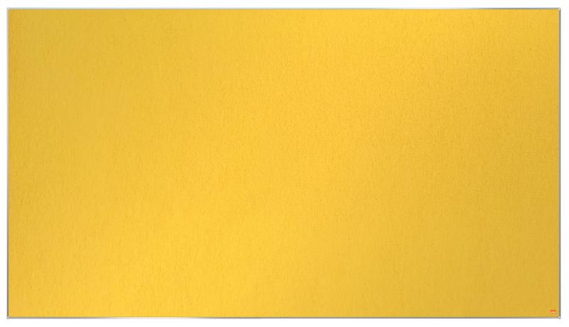 Nobo Impression Pro Widescreen Yellow Felt Noticeboard Aluminium Frame 1880x1060mm 1915433
