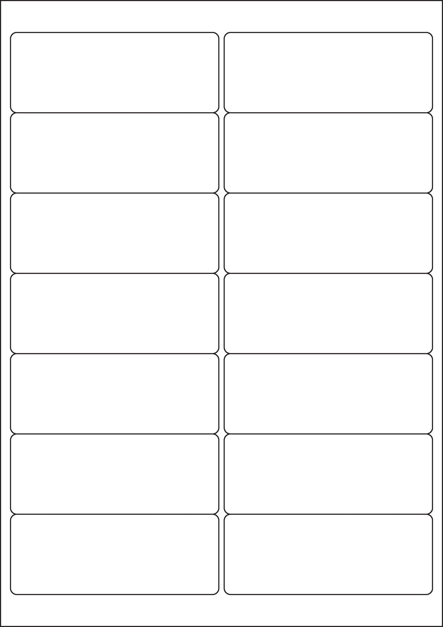 ValueX Multipurpose Label 99.1x38.1mm 14 Per A4 Sheet White (Pack 1400 Labels) - 15131SM