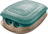 Maped Smiling Planet 2-hole pencil sharpener showing colorful plastic body and two sharpening holes for pencils.