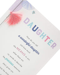 Daughter Birthday Card with Nice Sentimental Verse Luxury Card