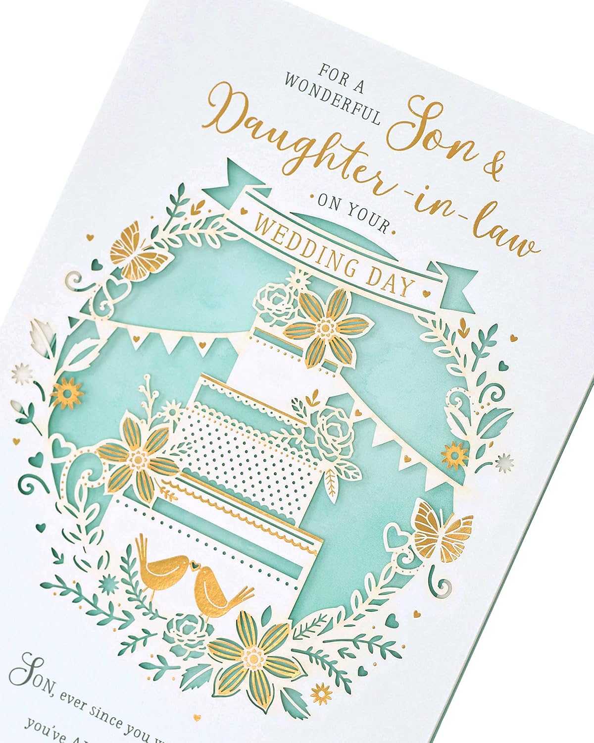 Traditional Son & Daughter in Law Wedding Card